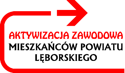 Logo projektu Aktywizacja zawodowa mieszkańców powiatu lęborskiego