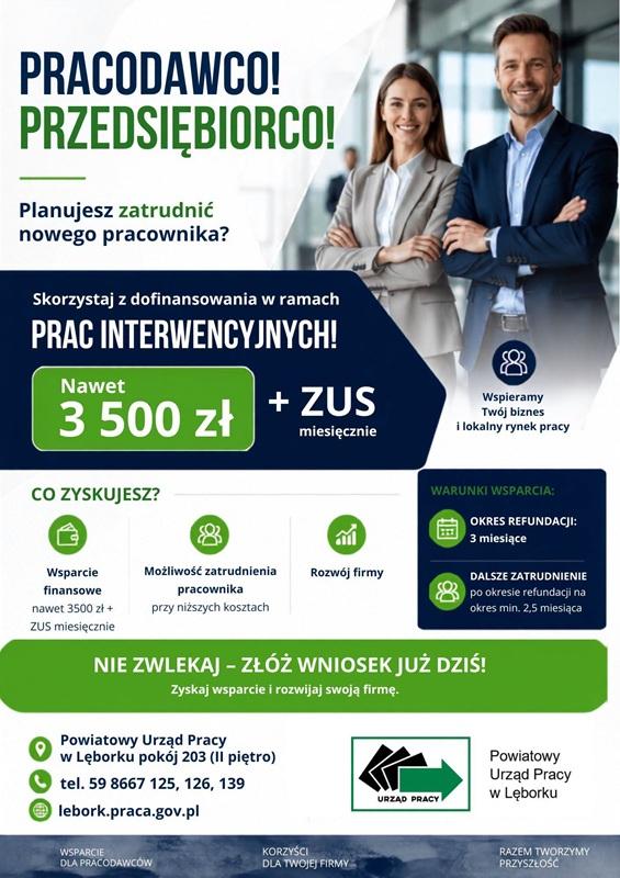 Plakat prace interwencyjne